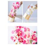 Kunstblumen Künstliche Orchideen-Dekoration – künstliche Topf-Mittelstücke, Elegante Orchideen-Blumen, Garten, Balkon, Hausdekoration für jeden Anlass