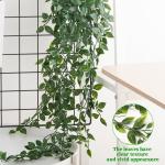 4 stuks kunsthangplanten, 55-80 cm hanger, met pot, kunststof hangende planten voor bruiloft, tuin, huis, balkon, decoratie