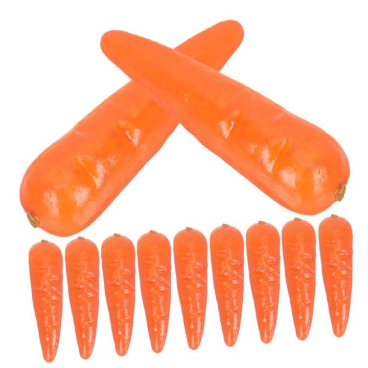 4 Sätze Künstliche Karotte Gemüse-Foto-Requisite Ostern Spielen Karotte Möhren Mini-Karotten Kinderknallzeug Mockin Frühlingsdeko Karottendekor Karotten Basteln Schaum 30 Stü