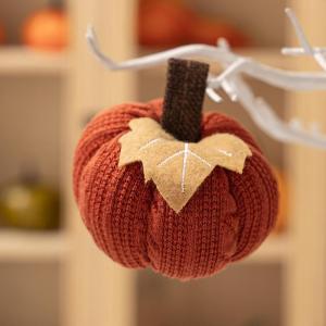 -Dekoration, gehäkelt, für Halloween, Kürbisse, Dekoration für Tisch, , wiederverwendbar, weich und warm, für Halloween, Ostern,