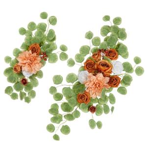2 Stück Künstliche Hochzeitsblumendekorationen Hängende Blumenarrangements Hochzeitszeremonie Empfangsdekoration Freien