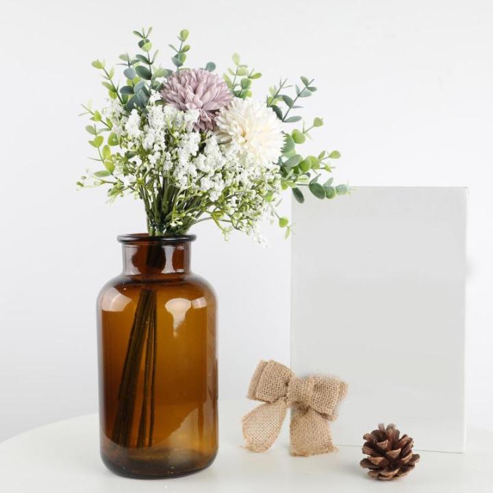 Boeket van kunstbloemen, 12 stuks, decoratie, kunstbloemen, lente, thuis, simulatie, paardenbloem, boeket, kunstbloemen, decoratie, hoogwaardig bruidsboeket 1808