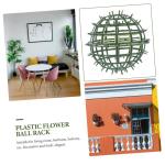 10 STK Kunststoff Blumen kugelst änder Kunstpflanze grüner Kugelrahmen Blumenband künstliche blüten Artificial künstliche Blumen Blumenkugelgestelle Grasballrahmen Plastik
