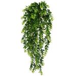 Mihunon Kunstmatige hangplanten, 2 stuks, kunststof planten, hangend, kunsthangplanten, lang, groene planten, voor binnen en buiten, thuis, op kantoor, balkon, tuindecoratie