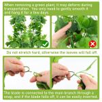 Hangende , 2 stuks, eucalyptus-bladeren, hangend, onderhoudsvrije plastic hangplanten, namaakklimplanten voor muur, keuken, hangmand, decoratie (100 cm)