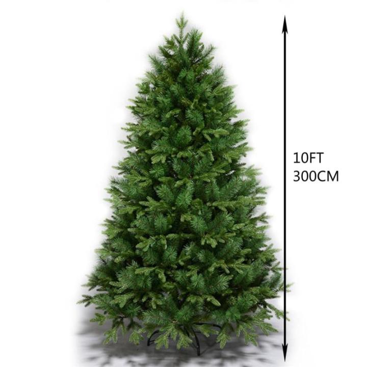Unbeleuchtete, aufklappbare Premium-Weihnachtsbäume aus Fichte, Metallständer, aufklappbare Zweige, einfache Montage for Zuhause, Büro, Party(10FT)
