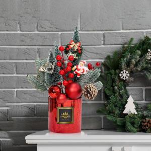 Blumenstrauß zur Dekoration - Künstlicher Weihnachtsblumenstrauß, vielseitig verwendbar, festliche Dekoration für Zuhause für die Feier.