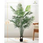 180cm künstliche Dypsis Lutescens Palme, Pflanze nur für den Innenbereich mit 18 abnehmbaren Stämmen, deko für Büro, Laden, Wohnung und Party