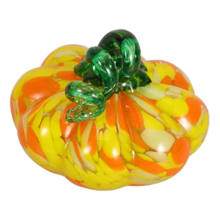 5St Kürbishandwerk Kürbis ernten Kürbis-Tischdekoration Kürbis-Requisite Tisch-Kürbis-Figur Halloween Dekoration Herbst Dekoration Kürbis aus mundgeblasenem Glas Hausbedarf
