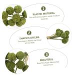 1stk Simulierte Kugelchrysantheme Löwenzahn-dekor Blumensträuße Party-kunstblume Blumenarrangement Strauß Simulations-blumenstrauß-dekor Künstliche Hortensien Green Plastik