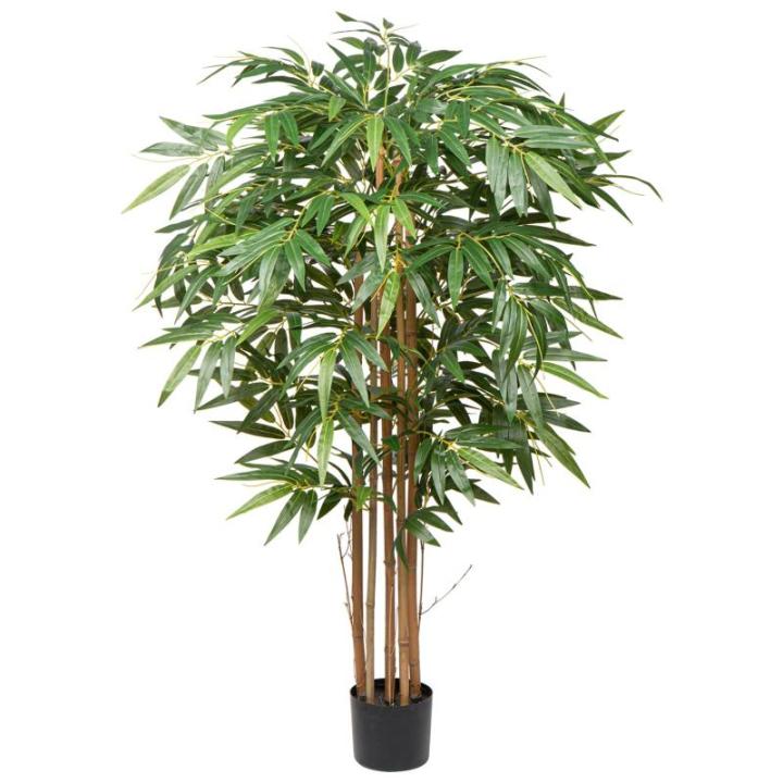 Bamboeplant, , groot, kunstboom, groot, 150 cm, kamerplant, kunstplant met 768 bladeren, grote , decoratieve ambus,