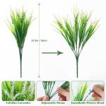 8 bundels , lavendel, outdoor, kunstbloemen, zoals echt weerbestendig, uv-bestendig, struiken, namaakbloemen, kunstbloemen, kunstbalkonplanten, decoratie voor tafel, raam,