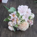 Hortensia 1016 Kunstbloemen met steel, kunstbloemen als echte vintage kunstbloemen, boeket voor bruid, bruiloft, thuis, feest, bloemstuk