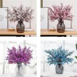 Falsche Blumen, Realistische Blumenarrangements, Baby Breath Seide mit Langen hohen Stiel Europäische Kunst Dekor gefälschte Blumen natürliche Gypsophila Zweige(Blue)