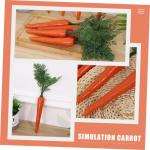 6 STK Plastik gemüse osterdekoration osterdeco Karotten- gefälschtes Karottenmodell pflanzliche Requisiten gefälschte gefälschtes Gericht Dekorationen schmücken