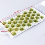 32 Stück Simulation Gras Modell Grasbüschel Miniatur Statisches Gras Modell Miniatur Strauch Büsche für Landschaftsschiene Weg 32 Stück Miniatur Grasbüschel