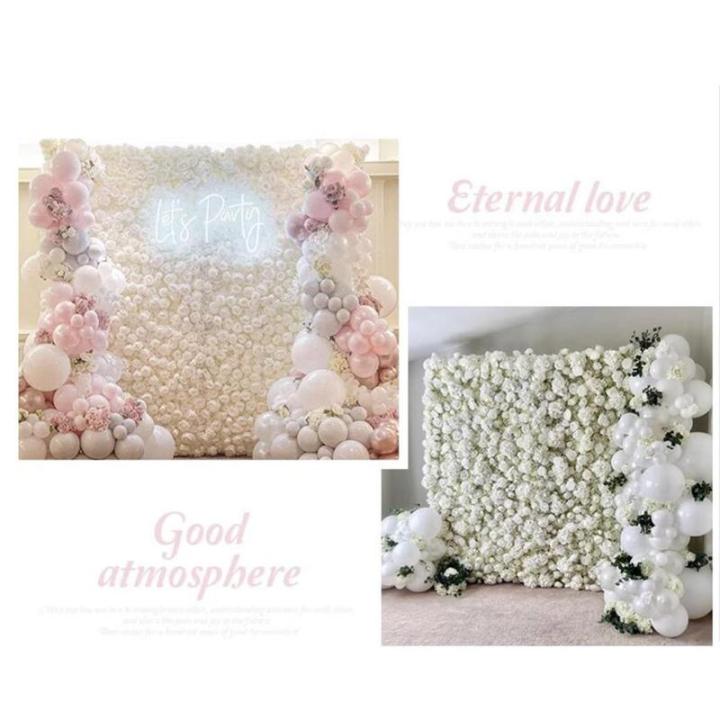 2 M * 2 M / 6,5 * 6,5 FTKünstlicher Blumenhintergrund Wandstoff Hintergrund Blumenwand, Blumenarrangement Blumenwandpaneel-Set, Seidenhortensien-Blumenpaneel Für Fotohintergrund(
