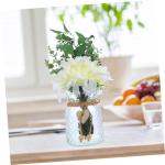 1 Satz Simulierte Vasenornamente Künstliche Blumen mit Vase Dekoration für Zuhause Dekoration für Feiern Hochzeitsdekoration zarte Hochzeitsfeier Blumendekor Seidentuch