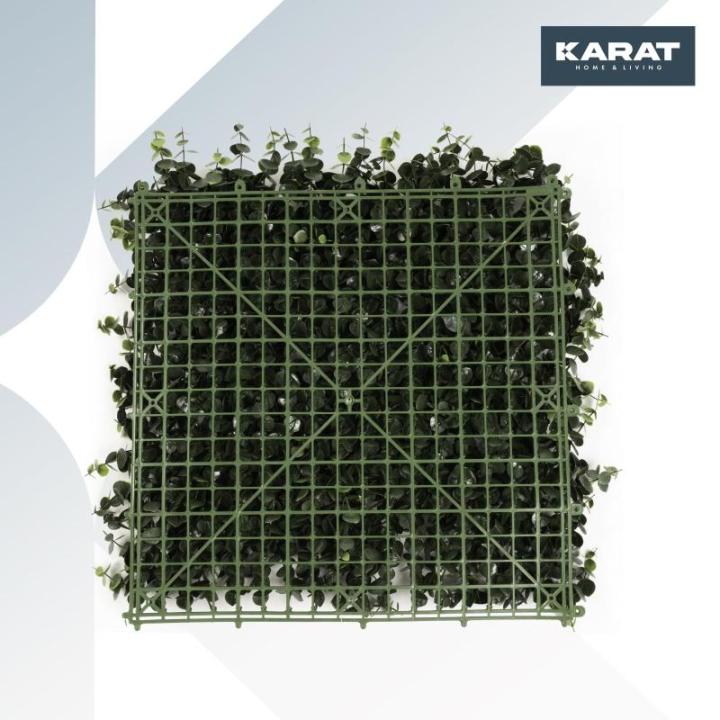 Plantenwand, , wandplanten, 50 x 50 cm, decoratie voor muur/balkon/tuin, eucalyptus, 50 x 50 cm