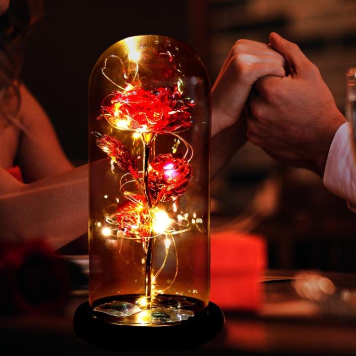 Die Schöne und das Biest Ewige Rose,Galaxy Rose Geschenk für Freundin