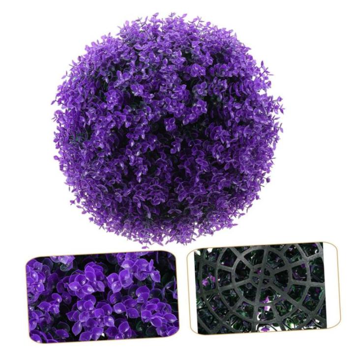 2st Eukalyptus-grasball Dekorative Kugeln Formschnittball Pflanzen Decke Grasball Künstliche Pflanzen Für Den Innenbereich Künstliche Formschnittpflanze Graskugeln Plastik Viole