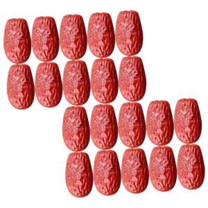 3 Sätze Simulierte Jujube Gefälschte Walnuss Lebensechte Nussdekoration Vorgeben, Obst Zu Spielen Naturgetreue Fruchtdekoration Simulationsdatum Falsches Datum PVC 30 Stück * 3