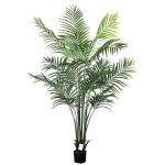 180cm künstliche Dypsis Lutescens Palme, Pflanze nur für den Innenbereich mit 18 abnehmbaren Stämmen, deko für Büro, Laden, Wohnung und Party
