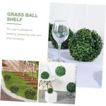 4 Stück Grasballständer Formschnitt-Kugelrahmenhalter grünes Kugelrahmengestell gartenaccessoires pflanzentopf Blumentöpfe Kugelkäfig für künstliche Pflanzen Blumenregalhalt