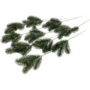 Kunstdennentak/kersttak in spuitgietprocedé, vervaardigd met 5 tips (10 stuks)