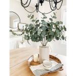 5 stuks kunsttakken, eucalyptus, decoratieve takken, groene eucalyptusbladeren, kunstplant als echte decoratieve planten voor bruiloft, tafelopzetstuk, bloemstuk, woondecoratie