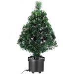 CASARIA Mini Kunstkerstboom 65cm Glasvezelverlichting Automatische Kleurverandering 9 Lichteffecten Nep Kerstboom Groen