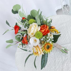 Hochzeit Hause Herbst Dekoration Blume Bouquet Luxus Gefälschte Blumen Requisiten