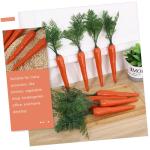 10 STK Plastik gemüse osterdekoration Gemüse-Modell PVC-Karotten Ostern Spielzeug Küchendekoration Requisiten gefälschtes Gericht schmücken Dekorationen