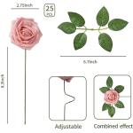 25 stuks echt uitziende nep roos hoofd, nepbloemen Realfor DIY bruiloft boeketten Centerpieces arrangementen Party Home Decoraties, Freecombination1