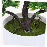 6 STK Simulierte Topfpflanze Mini-pflanztöpfe Eingemachter Bonsai Falsche Pflanzenverzierung Künstlicher Formschnitt Künstlicher Topfbaum Künstliches Topfgras Green Plastik