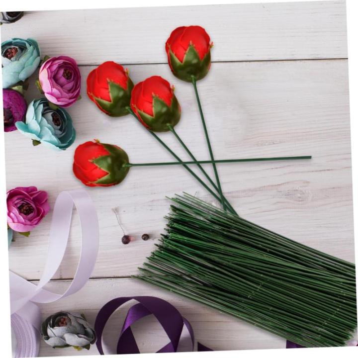 2 Sätze Gefälschte Blumenstange Draht Zur Blumenherstellung Kunstblumen Für Vase Künstliche Blüten Artificial Kunstpflanze Kunstblumen Zur Dekoration Plastik 100 Stück * 2
