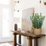 Kunstplant eucalyptus kunstplant lijkt op echte kamerplanten, decoratieve planten in gevlochten zeegras, pot, hoogte 43 cm