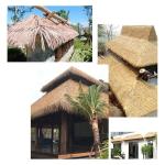 Palm Thatch Läufer Roll künstliche Thatch Fliese Kunststoff Thatch künstliche für Park Seaside Scenic Spot Dekoration Stroh Dach Traufe Fake Thatch Bauernhaus Dachdekoration St