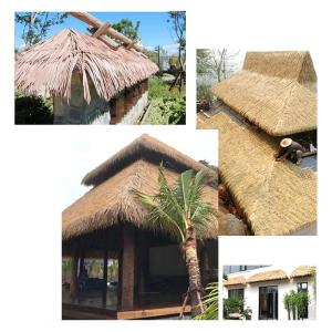 Palm Thatch Läufer Roll künstliche Thatch Fliese Kunststoff Thatch künstliche für Park Seaside Scenic Spot Dekoration Stroh Dach Traufe Fake Thatch Bauernhaus Dachdekoration St