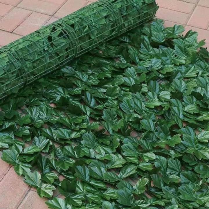 Kunstmatige klimop heggenmuur buiten privacy hek panelen voor huis tuin tuin balkon decoratie groen blad nepplanten 100x300 cm