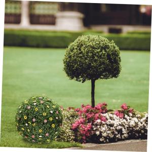 4 Stück Grasballständer Gras-formschnitt-Kugel Blumenkugel-arrangementhalter Grüner Grasball Künstliche Buchsbaumkugeln Künstliche Pflanzenkugel Regal Für Graskugeln Green Pl