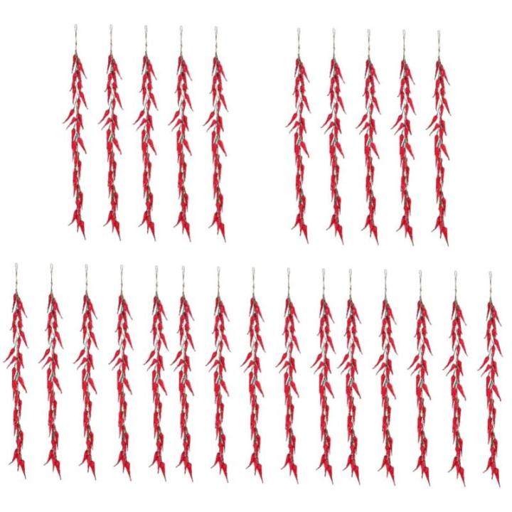 25 STK Chili-Pfeffer-Modelldekoration Rollenspielset Pfeffer Dekor wandverkleidung Wand polsterung kunstpflanze künstliche Pflanzen Simulation gefälschtes Gemüse Simulation Pfef
