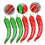 5 Sätze Simuliertes Pepper-Modell Wohnungsdeko Hausdeko Art Paprika Simulation Lebensechter Pfeffer Polyfoam-Paprika-Modell Food-Modell Pfeffer-Modell Poly-Drache 6 Stück * 5