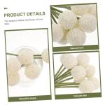 1stk Simulierte Kugelchrysantheme Chrysanthemenstiel Gefälschte Chrysanthemenblüte Bulk-vasen Künstlicher Hortensienstrauß Hochzeitsblumensträuße Heimdekoration Plastik Weiß