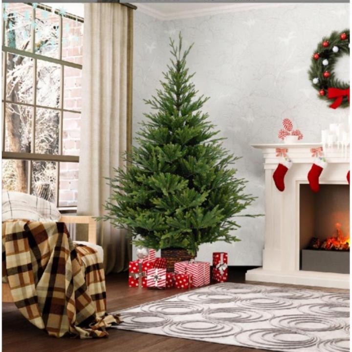 Christmas Tree Tannenbaum KüNstlich Weihnachtsbaum Im Topf, Weihnachtsbaum-Außendekoration, Geeignet for Haustür Und Veranda ChristbäUme Sztuczna