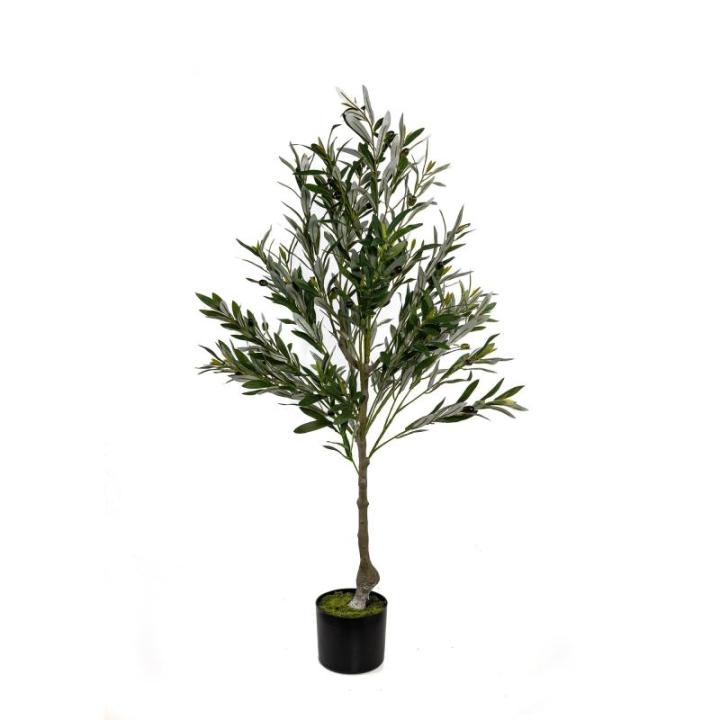 Kunstmatige olijfboom 115 cm kunstplant boom Olea kunstboom hoge stam