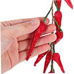 10 STK Chili-Pfeffer-modelldekoration Hängender Künstlicher Pfeffer Künstlicher Chili-mais Zum Aufhängen Verknüpfungen Zweige Dekoration Künstliche Paprika Tür Bot Noix Scha