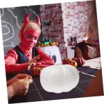 Kürbisform Weißer Bastelkürbis Kleine Kürbisse DIY Weißer Kürbis Halloween-Dekorationen Im Innenbereich Realistische Gefälschte Kürbisse Bastelkürbisse Aus Weißem Schaums