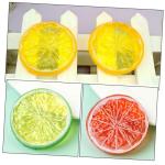75 STK Nachahmung Einer Zitronenscheibe Früchte Flatback-cabochons Gefälschte Zitronenscheiben Simulation Von Fruchtscheiben Orange Bezaubert Bilder Gefälschte Grapefruit PVC