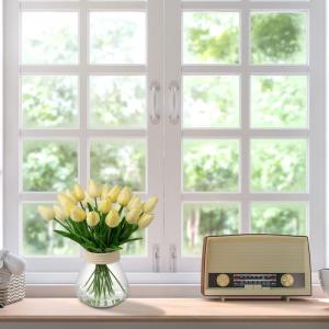20 stuks tulpen kunstbloemen echte touch latex tulp bloemen decoratie kunstplant lengte 34 cm voor thuis kamer bruiloftsboeket party bloemstuk